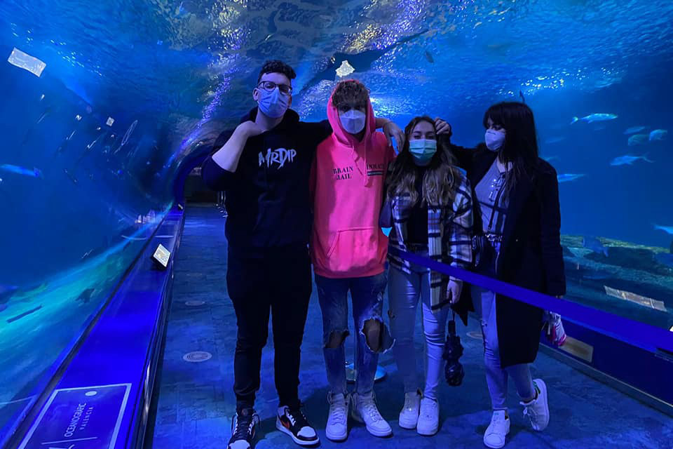 Studenti internazionali all'Oceanogràfic